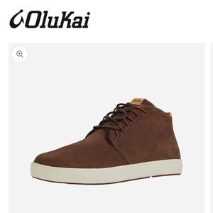 Olukai Men's Nana Hele Dark Wood Brown Boots